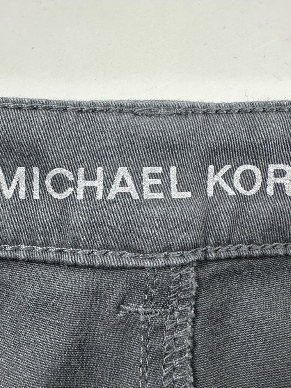 Michael Kors Womens Gray Moto Design Pants Size 6 Ankle Zippers Stretch Cotton - Picture 4 of 9